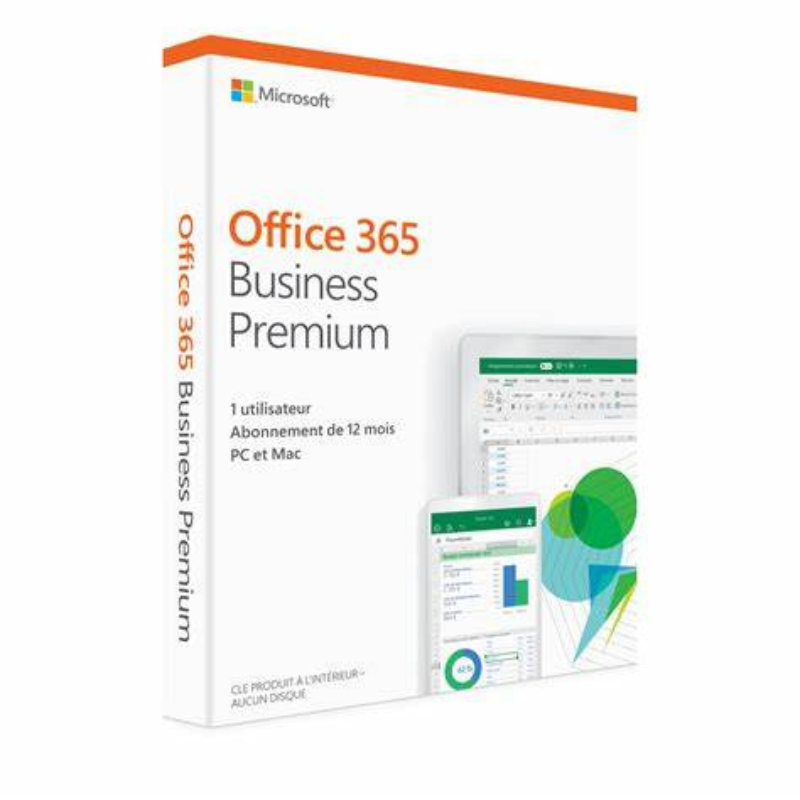 Abonnement Microsoft 365 Business Premium 12 Mois d'abonnement par USER
