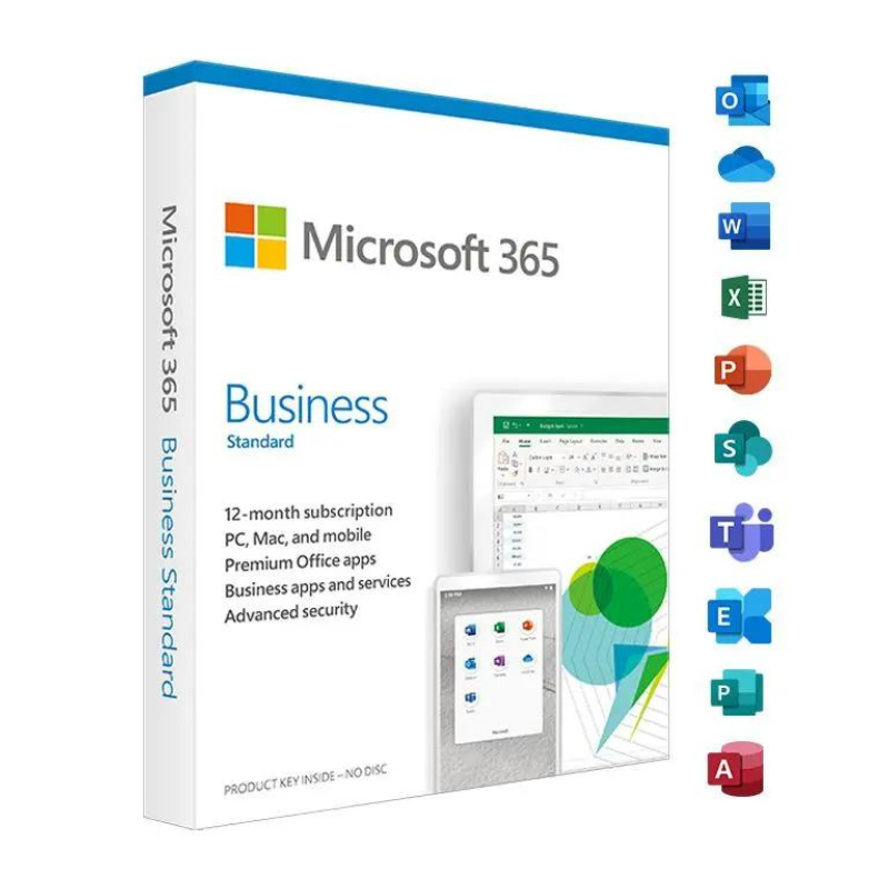 Abonnement logiciel Microsoft 365 Edition Business Standard 12 Mois