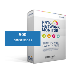 [PRTG500-12M] Abonnement Logiciel de supervision PRTG 500 Sondes 01 an de support